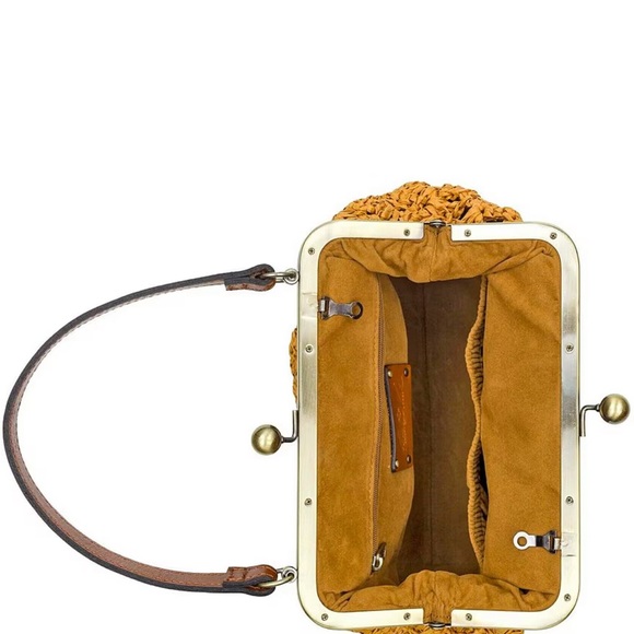 Woven Tan Handbag